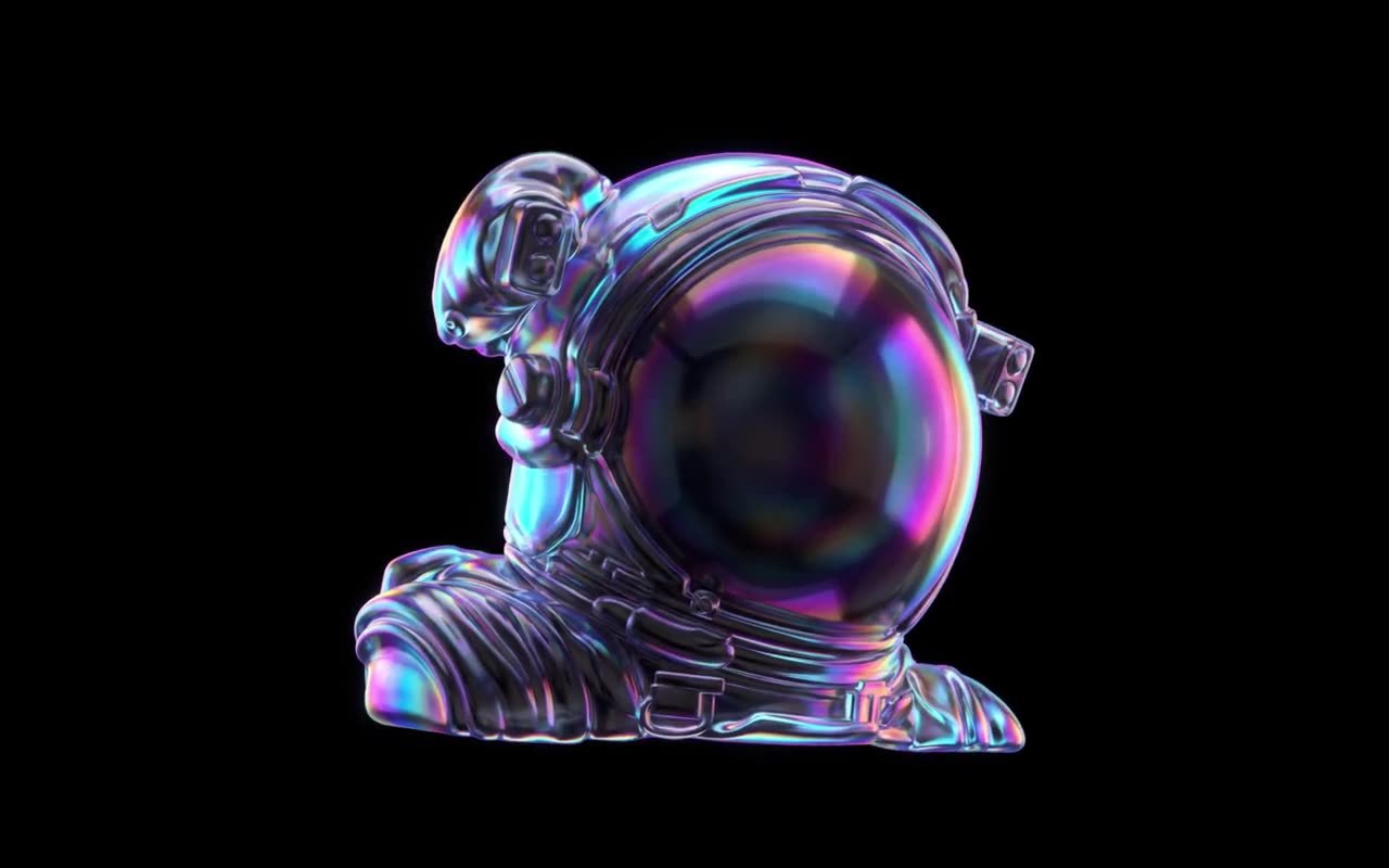 Busto de astronauta de cristal de ASTRO 5TO (imagen generada con IA)