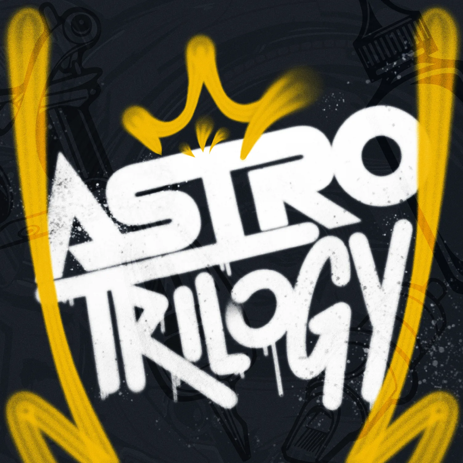 Logotipo ASTRO Trilogy en lettering graffiti