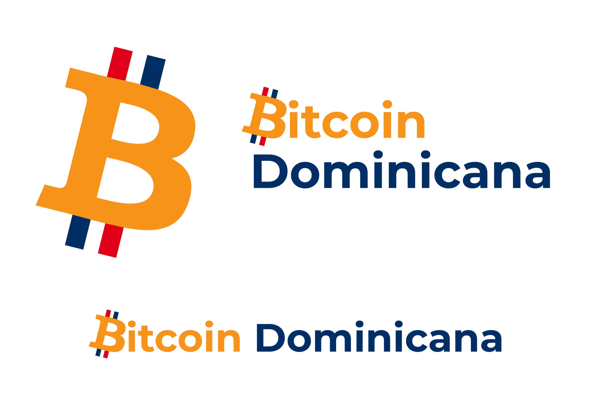 Sistema de logotipo de Bitcoin Dominicana
