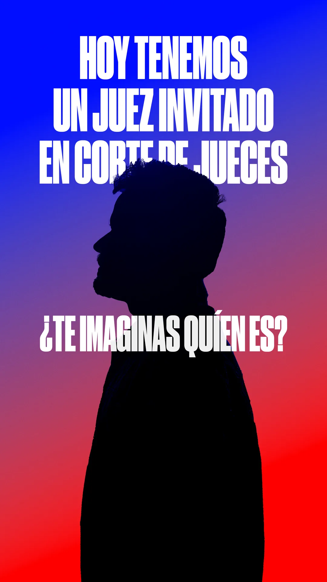 Teaser del juez invitado en silueta
