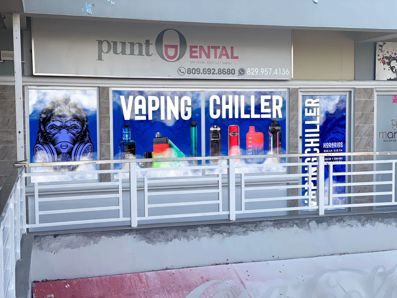 Fachada Vaping Chiller (fotomontaje de propuesta)