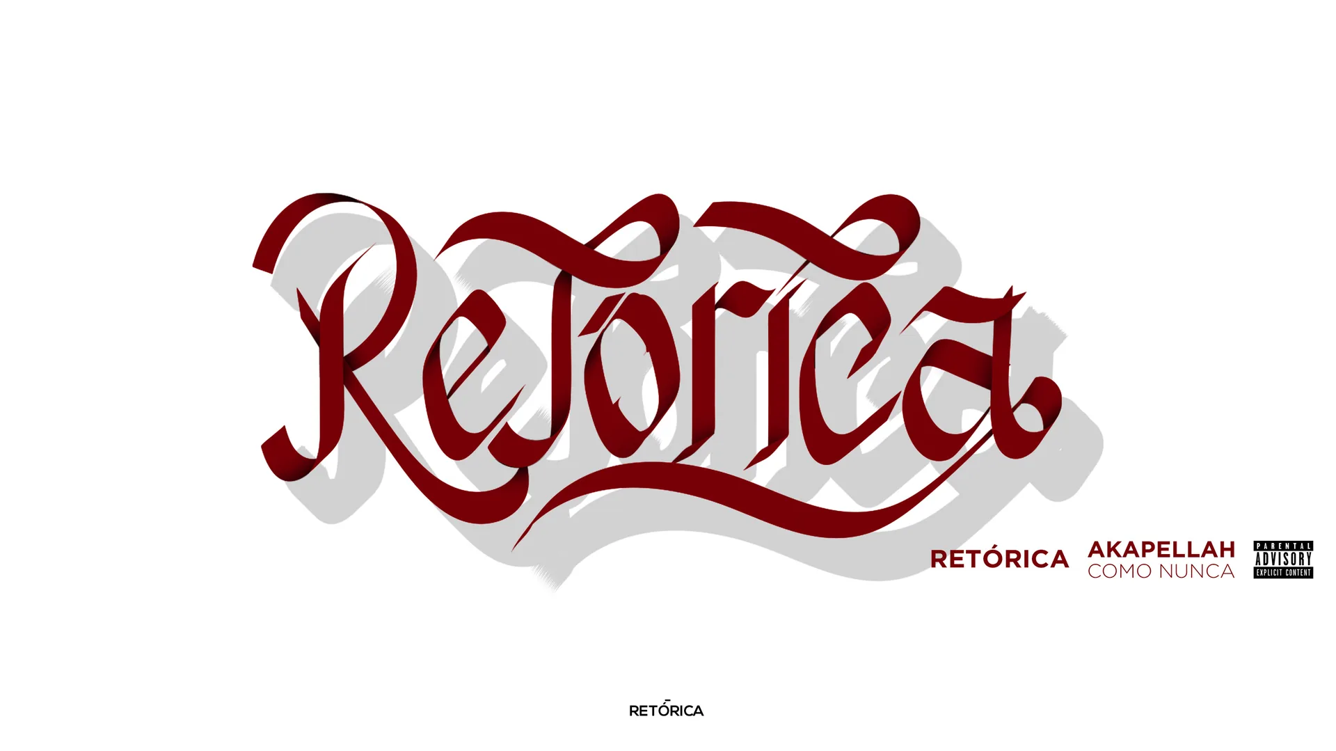 Lettering “Retórica”, pieza inspirada en el tema de Akapellah, 2018