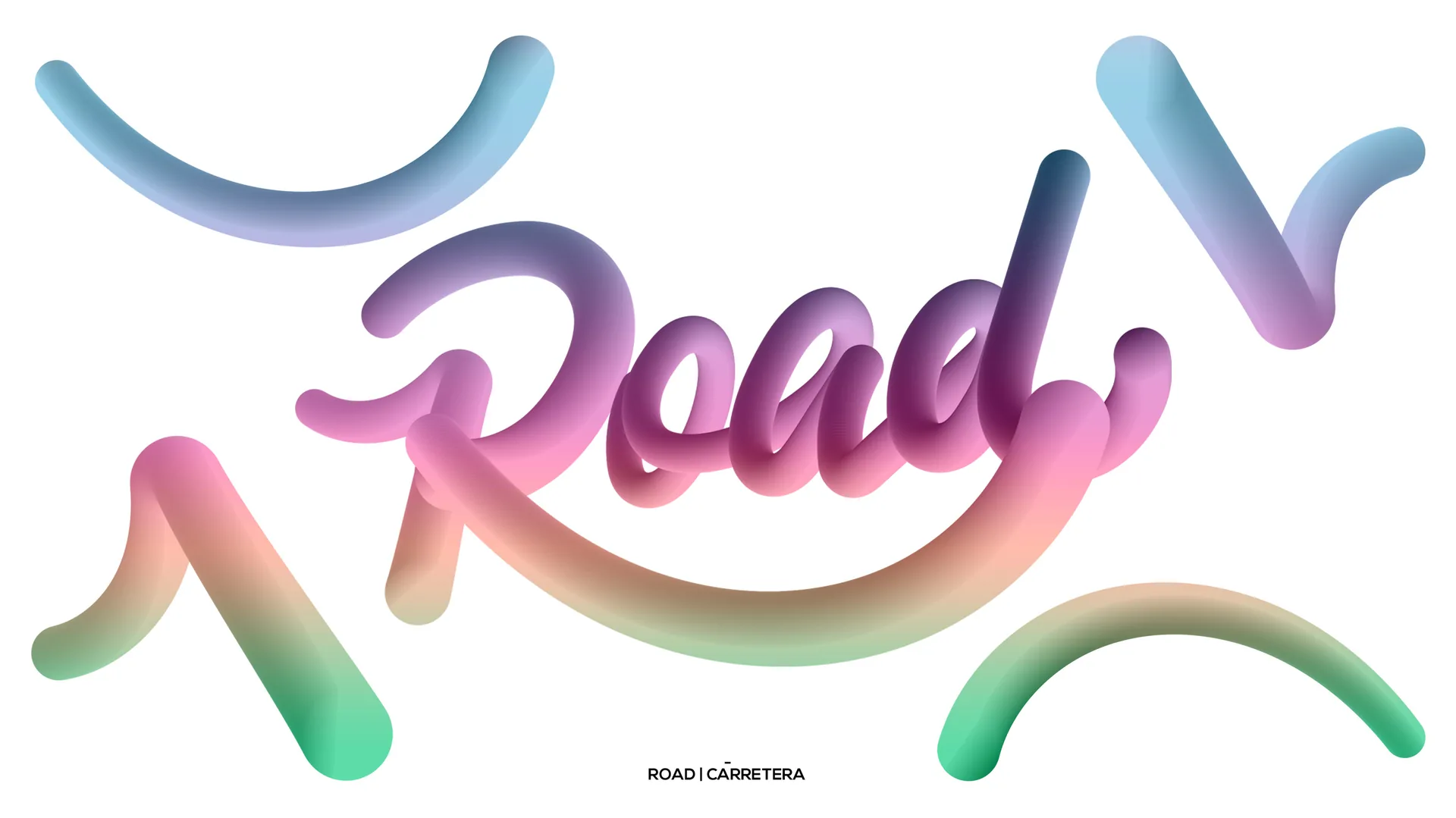 Lettering 3D “Road”, 2018