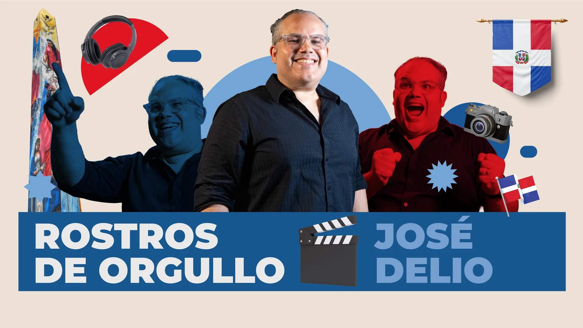 Portada de Rostros de Orgullo con José Delio