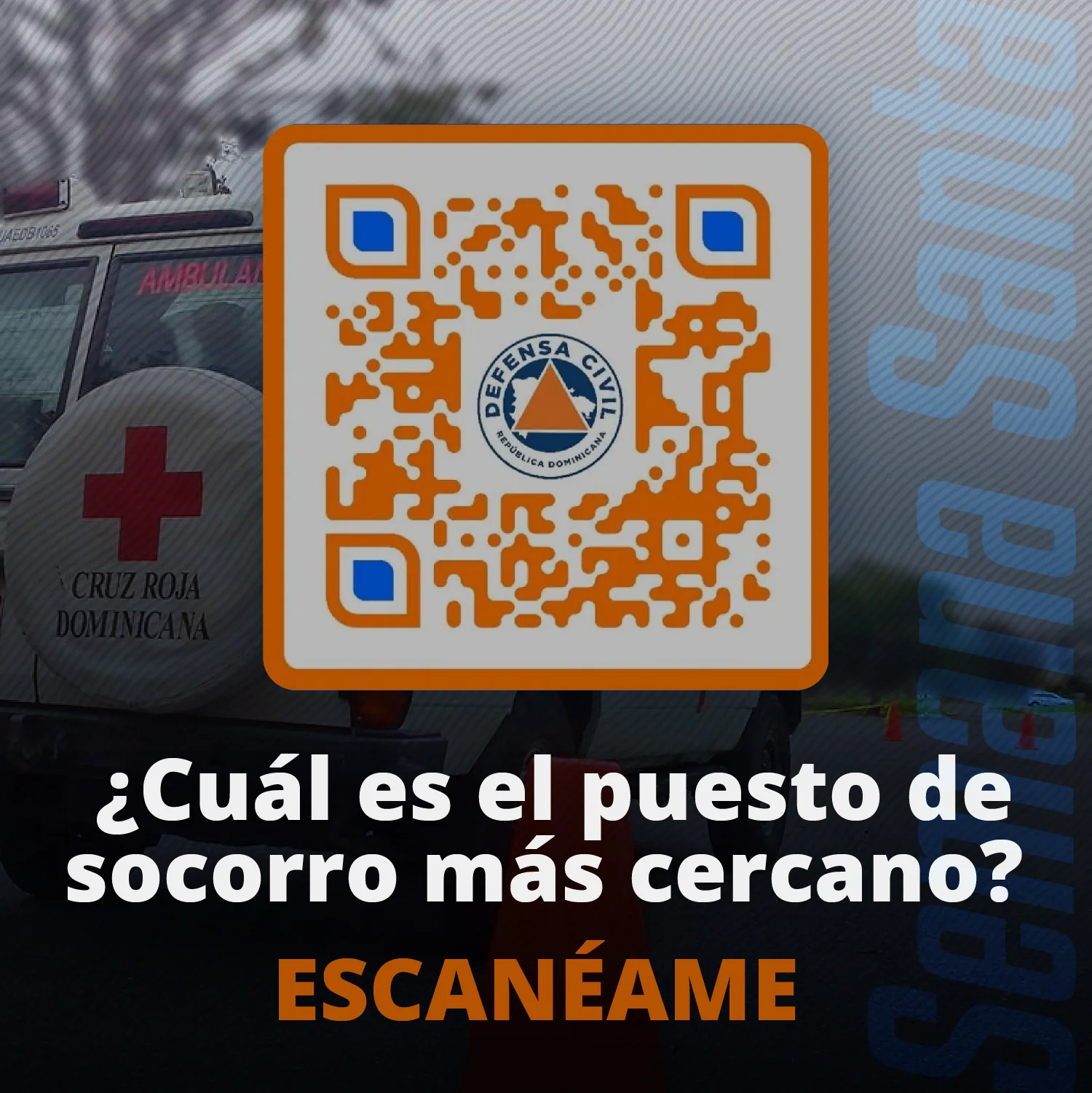 Defensa Civil: QR del puesto de socorro más cercano