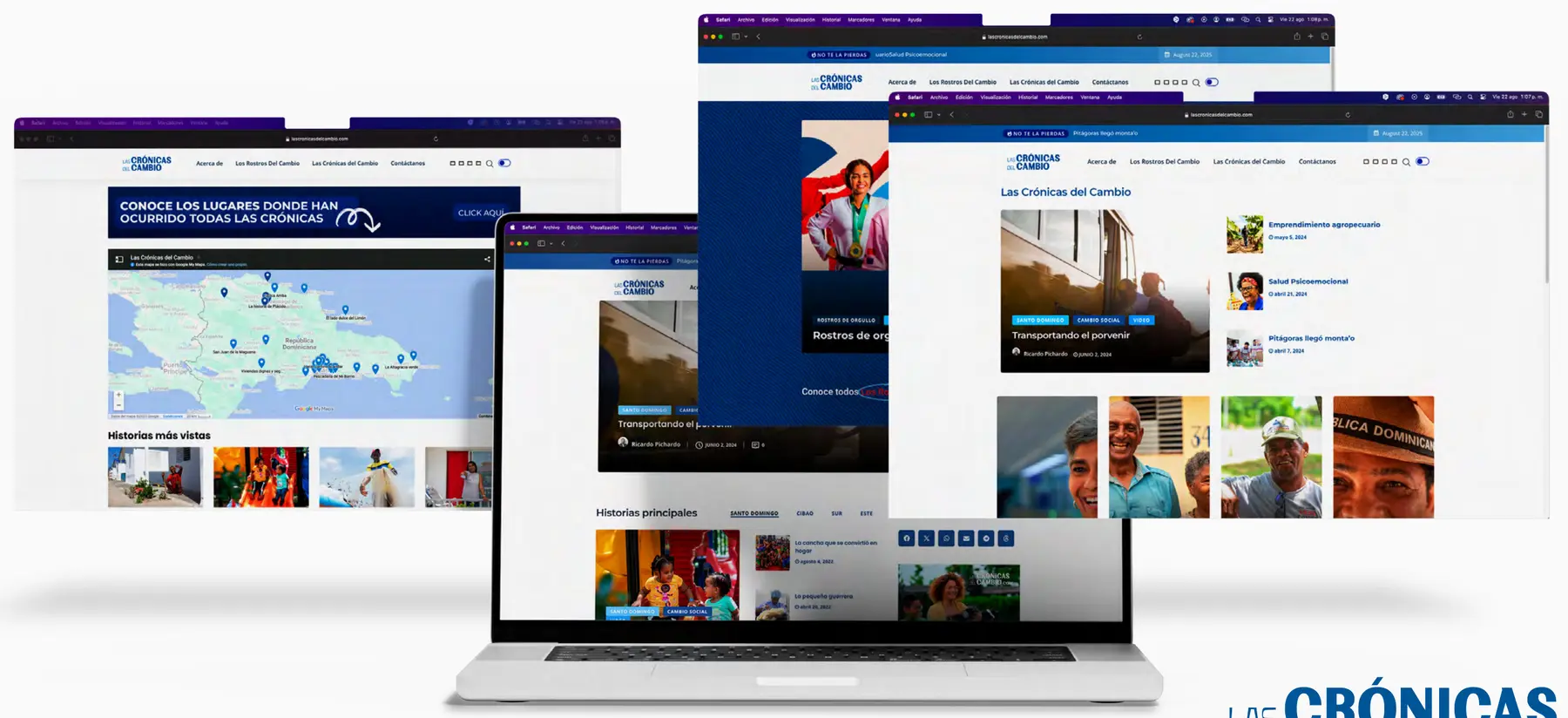 Web Las Crónicas del Cambio en varios dispositivos